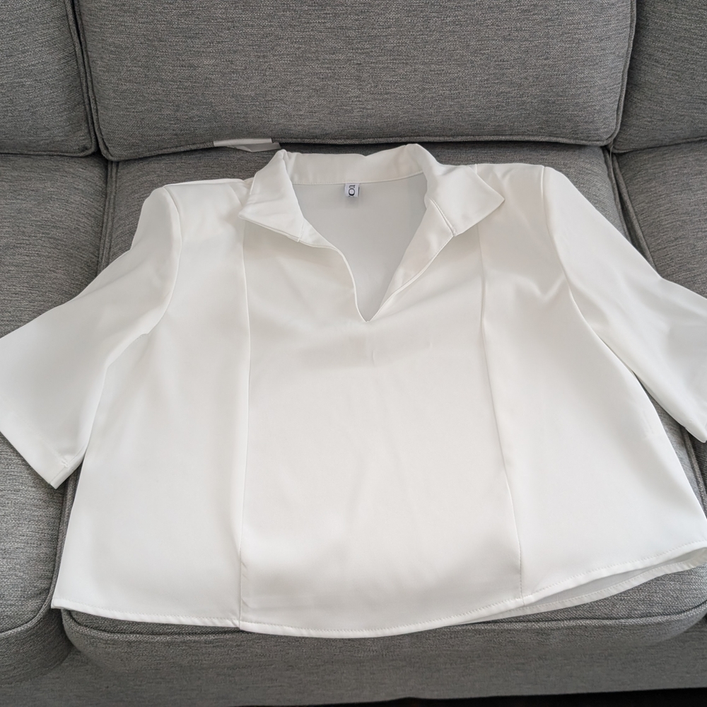 Elegant White Women's Top